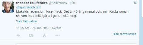 Kallifatides om denna text