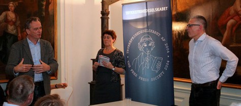 Me, Aia Fogh and Flemming Rose at Danish Free Speech Society